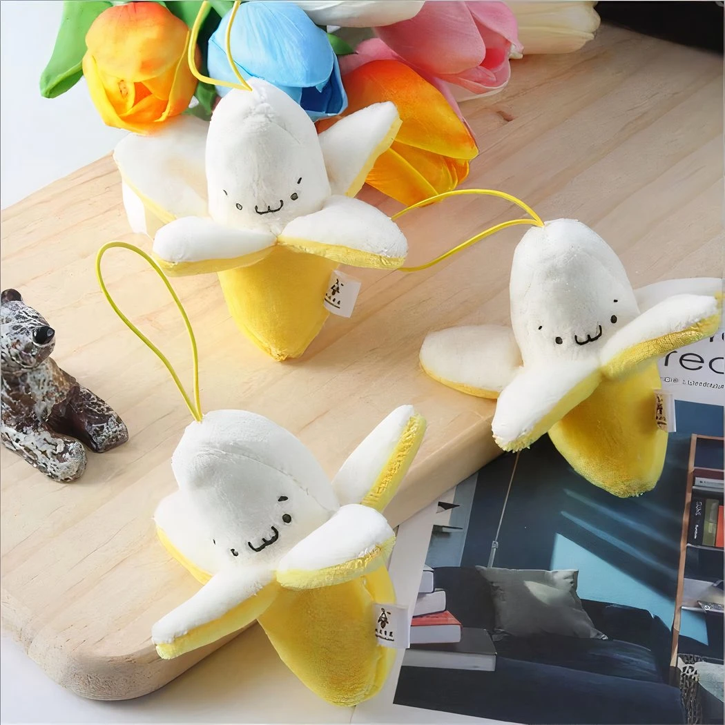 Peluche Banane Jaune épluchée 5 Peluche Banane Jaune épluchée – Image 3