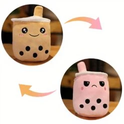 Peluche Bubble Tea Réversible Adorable Pour Enfants -Ma Pleuche Soldes 101512 01fbfb