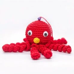 Peluche Poulpe Rouge Douce Tressée Pour Enfant -Ma Pleuche Soldes 1061 b75659