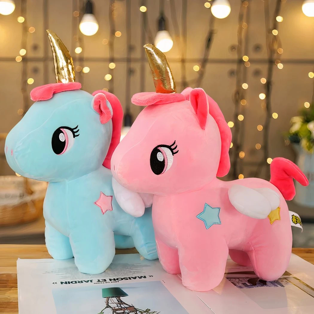 Peluche Licorne Rose De Corne Dorée 5 Peluche Licorne Rose De Corne Dorée – Image 3