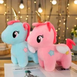 Peluche Licorne Bleue De Corne Dorée 9 Peluche Licorne Bleue De Corne Dorée -Ma Pleuche Soldes 25409 pikwm3