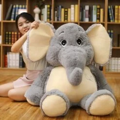 Peluche Géante éléphant -Ma Pleuche Soldes 36669 y3pim0