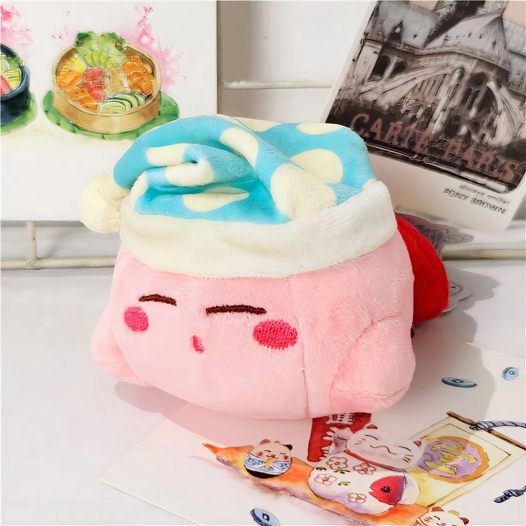 Peluche Kirby Avec Bonnet De Nuit Bleu 4 Peluche Kirby Avec Bonnet De Nuit Bleu – Image 2