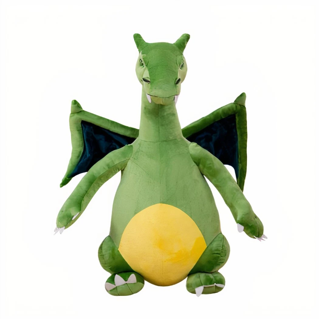 Peluche Dragon Vert Géant 5 Peluche Dragon Vert Géant – Image 3