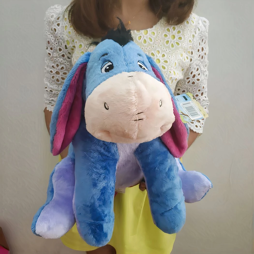 Grande Peluche Bourriquet Bleu 4 Grande Peluche Bourriquet Bleu â Image 2