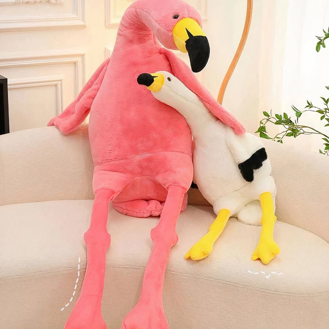Peluche Géante Flamant Rose Ou Blanc 4 Peluche Géante Flamant Rose Ou Blanc – Image 2