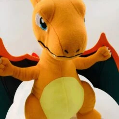 Peluche Dracaufeu Assis 12 Peluche Dracaufeu Assis -Ma Pleuche Soldes Figurines Pokemon Charizard en peluche 30cm jouets Kawaii debout edition evolution dessin anime cadeau pour enfants Pelu 4