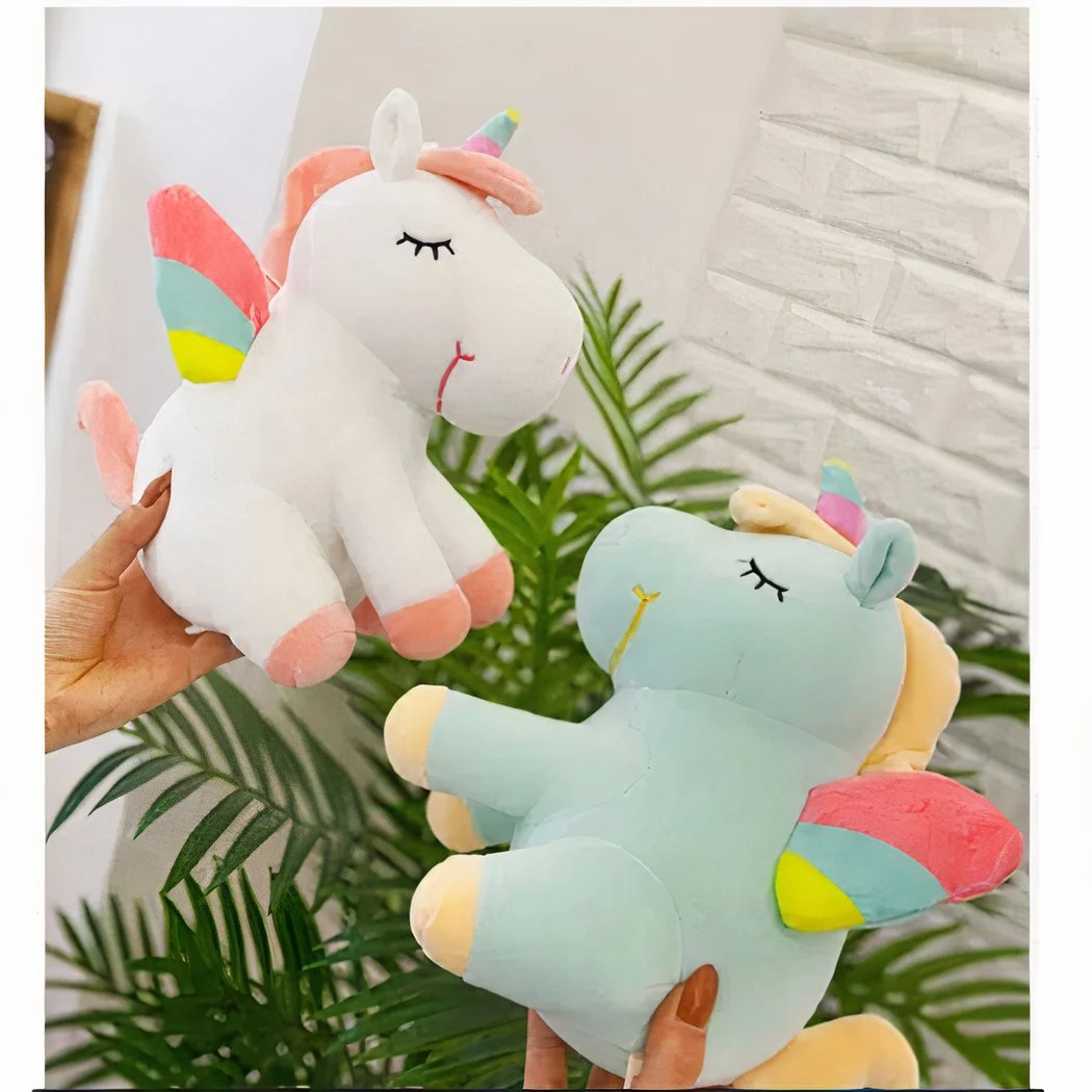 Peluche Licorne Bleue Arc-en-ciel 6 Peluche Licorne Bleue Arc-en-ciel – Image 4