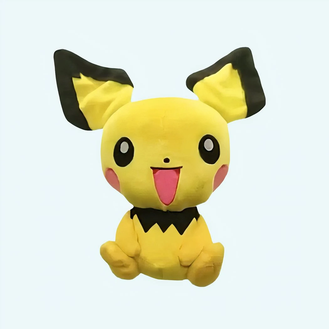 Peluche Pichu Grand Sourire 3 Peluche Pichu Grand Sourire