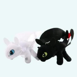 Pack De Peluche Dragon Krokmou Noir + Furie Eclair