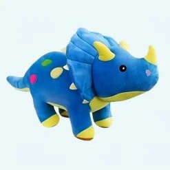 Peluche Dinosaure Toute Douce Bleue