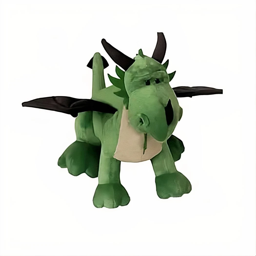 Peluche Dragon Vert 4 Peluche Dragon Vert – Image 2