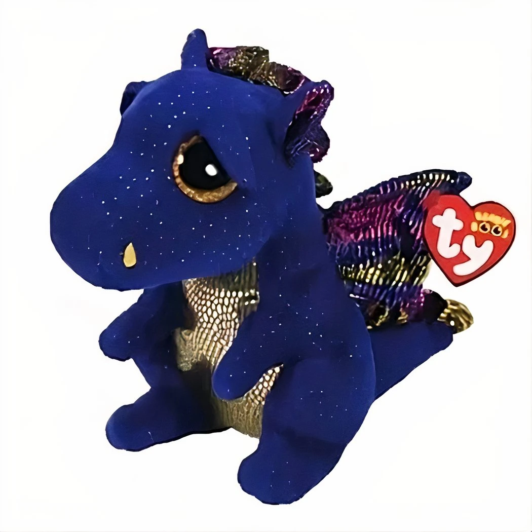 Peluche Dragon TY Bleu 4 Peluche Dragon TY Bleu – Image 2