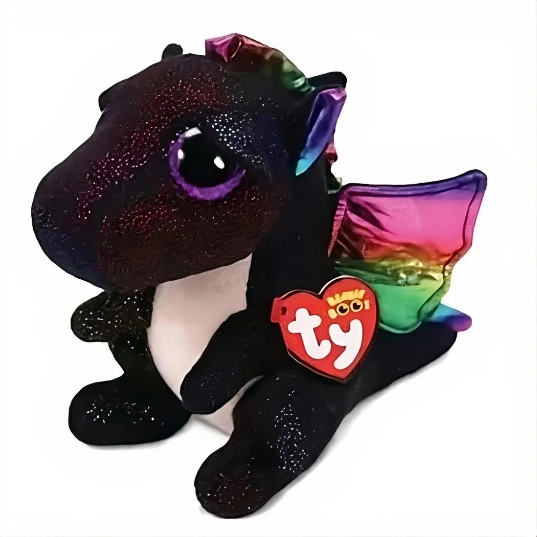 Peluche Dragon TY Noir 4 Peluche Dragon TY Noir – Image 2