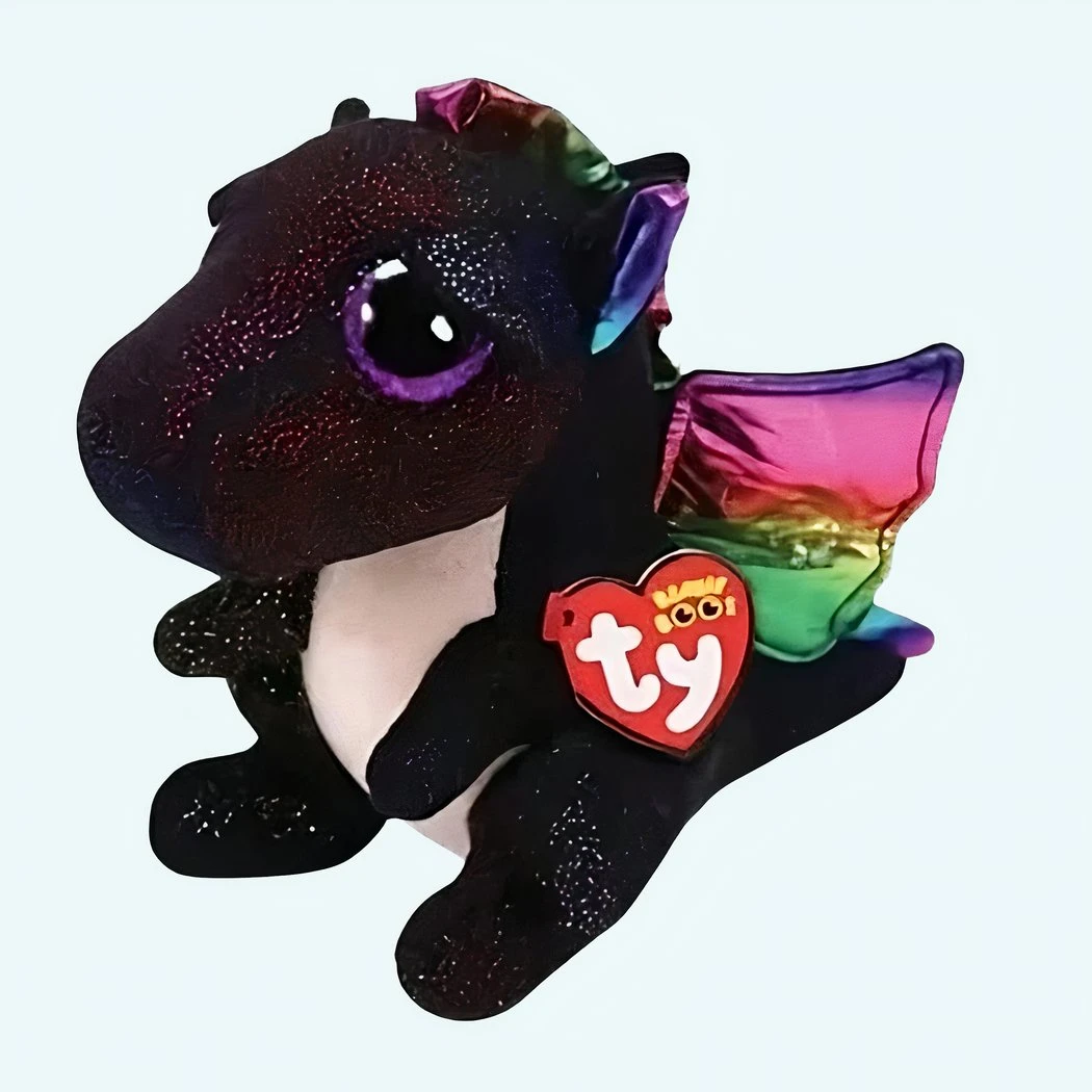 Peluche Dragon TY Noir 3 Peluche Dragon TY Noir