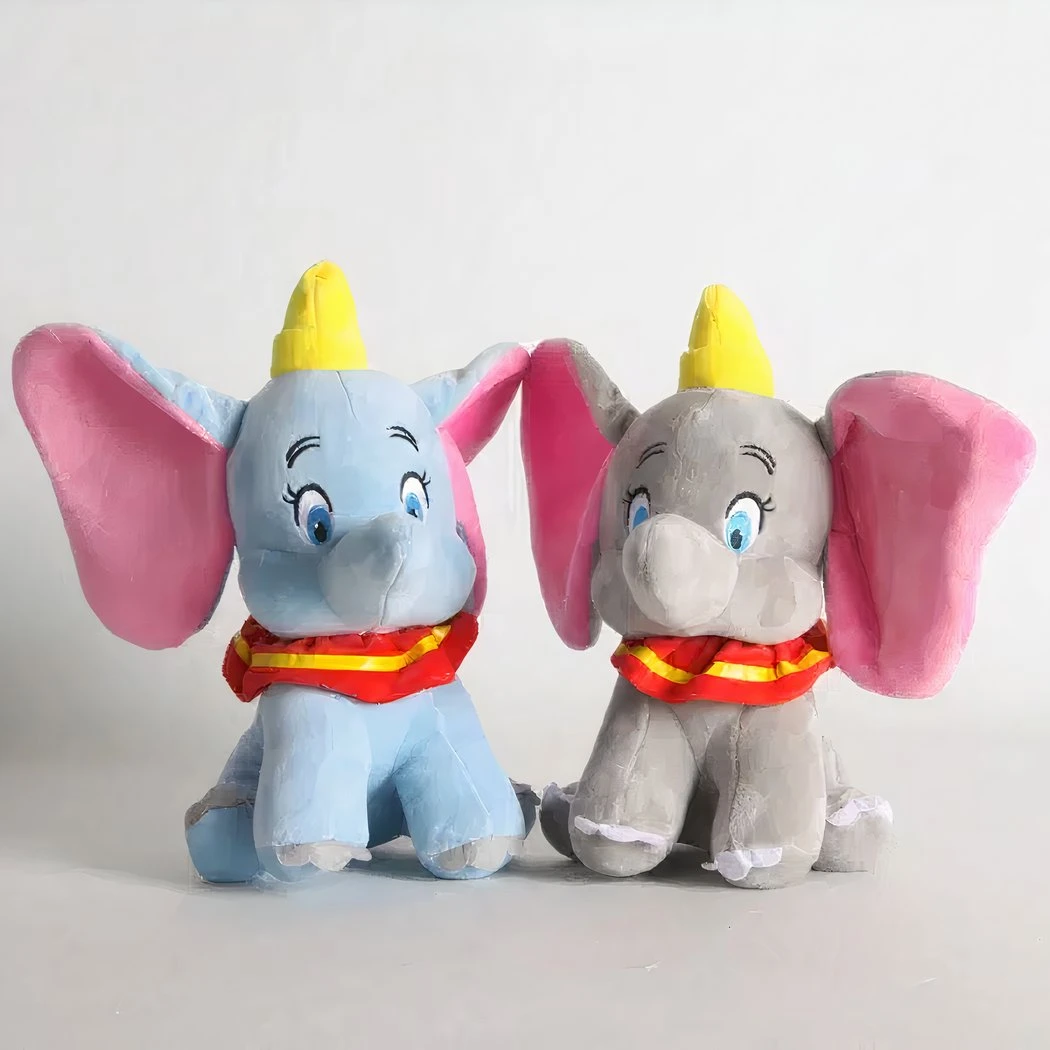 2 Peluches Dumbo L’éléphant Bleue Et Grise 12 2 Peluches Dumbo L’éléphant Bleue Et Grise – Image 10