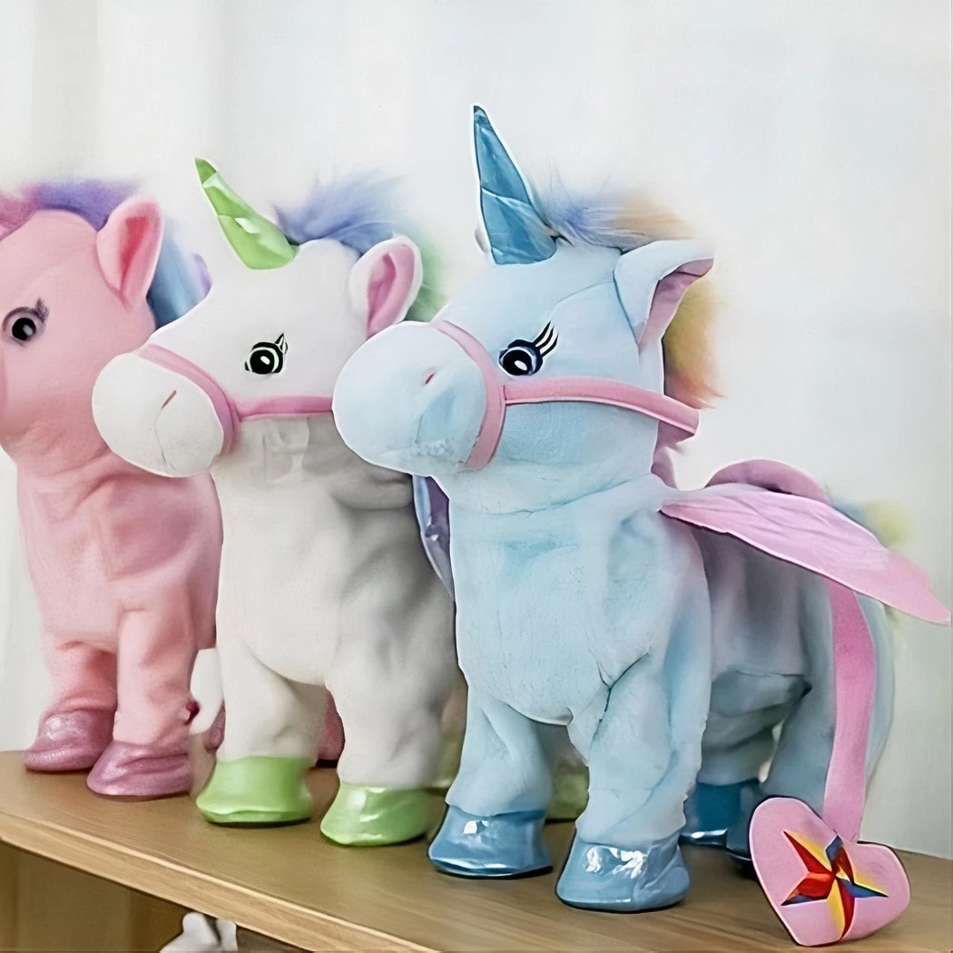 Licorne En Peluche Musicale électrique Pour Enfants 4 Licorne En Peluche Musicale électrique Pour Enfants – Image 2