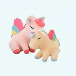 Peluche Licorne Rose Arc-en-ciel