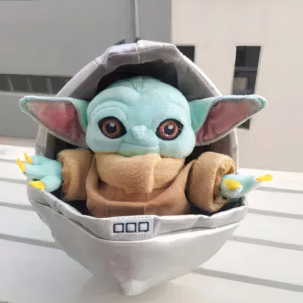 Peluche Baby Yoda Dans Son Berceau 4 Peluche Baby Yoda Dans Son Berceau – Image 2