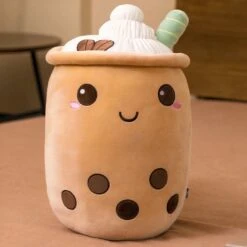 Peluche Bubble Tea Doux En Forme De Coussin -Ma Pleuche Soldes IMG Peluche Bubble tea doux en forme de coussin