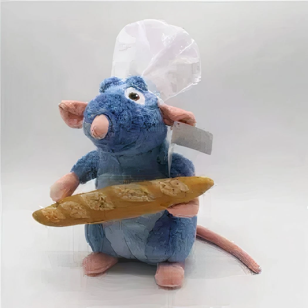 Peluche Ratatouille Avec Une Baguette De Pain 6 Peluche Ratatouille Avec Une Baguette De Pain â Image 4
