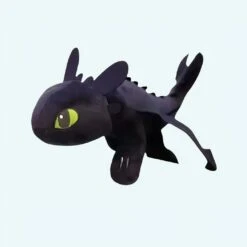Peluche Dragon Krokmou Noir