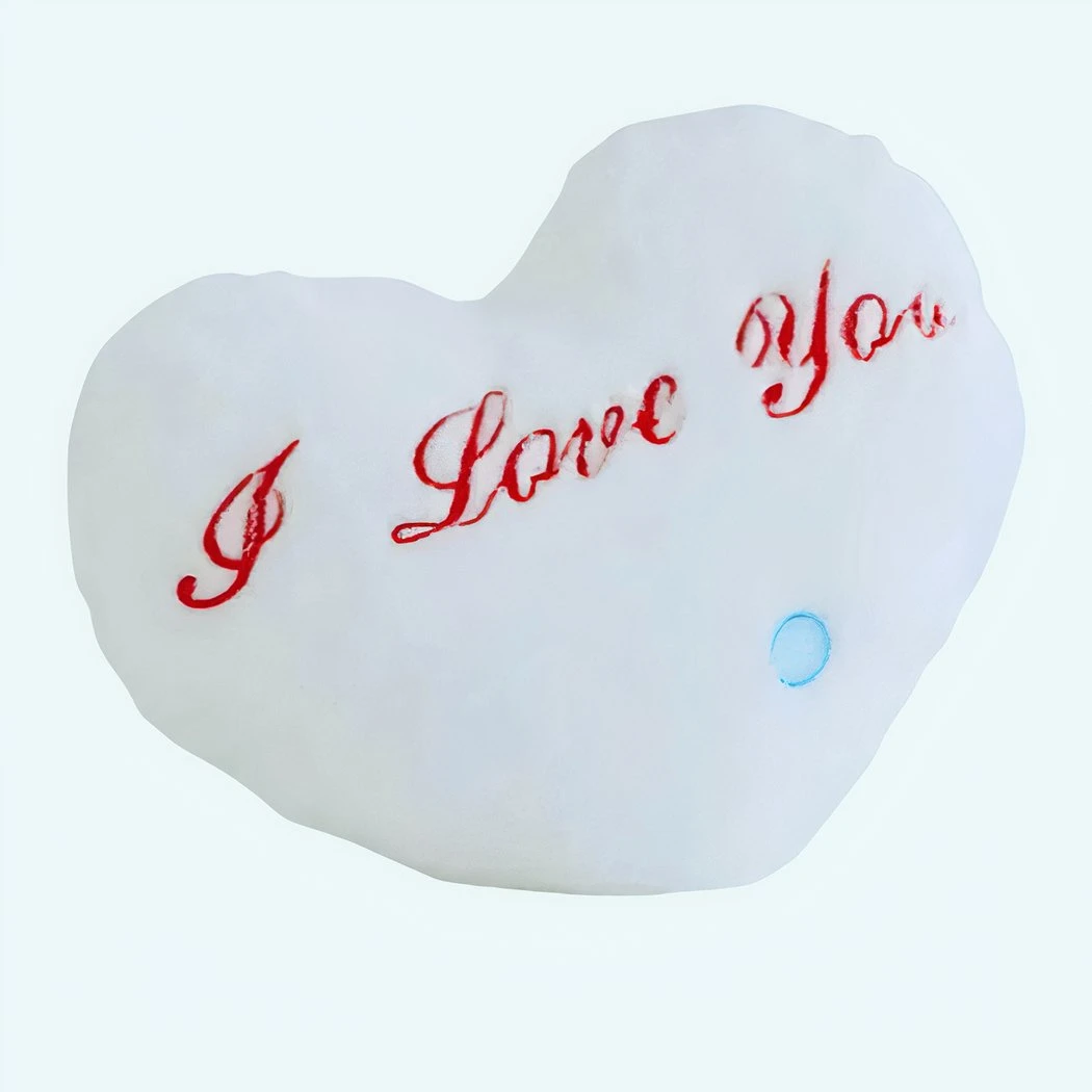 Peluche Oreiller Blanc I Love You 3 Peluche Oreiller Blanc I Love You
