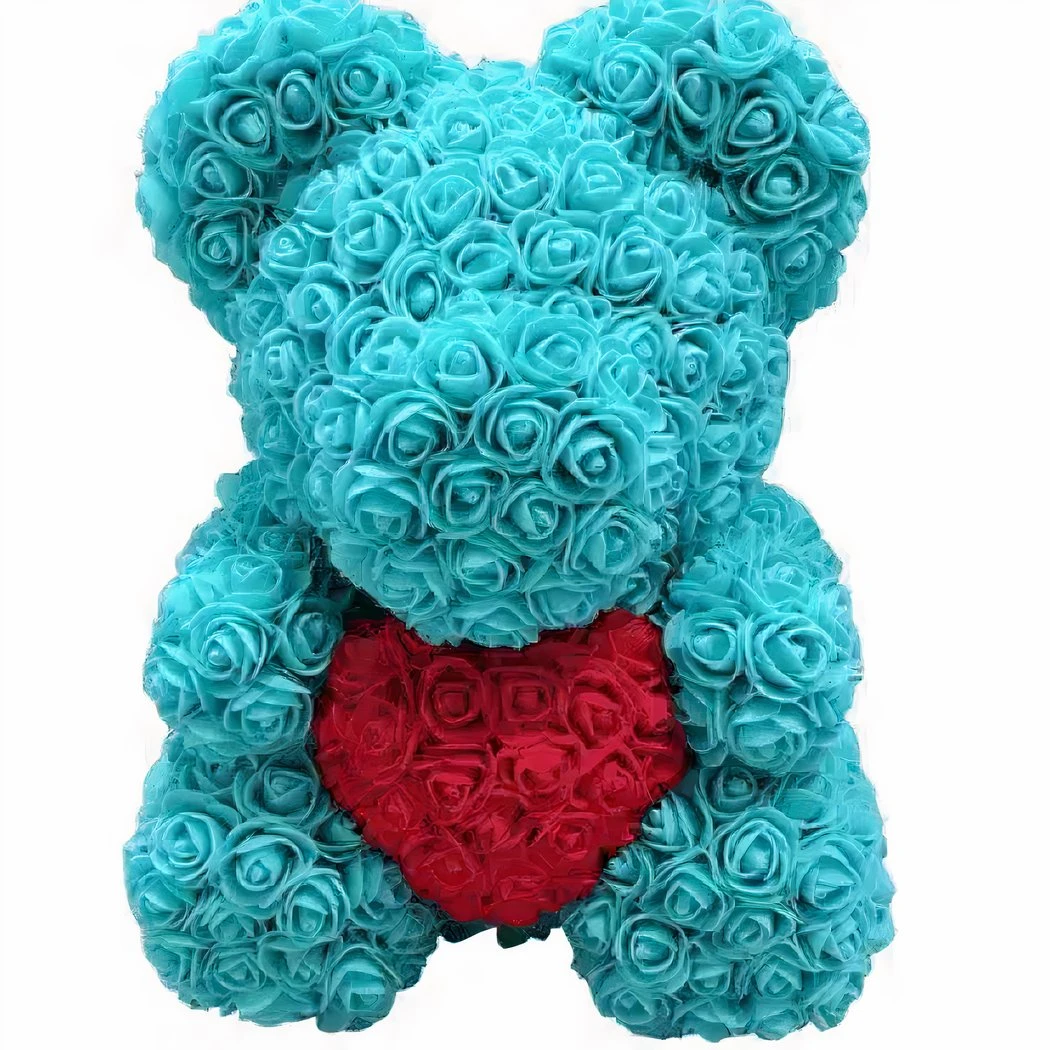 Peluche Ours Roses Turquoises 4 Peluche Ours Roses Turquoises – Image 2