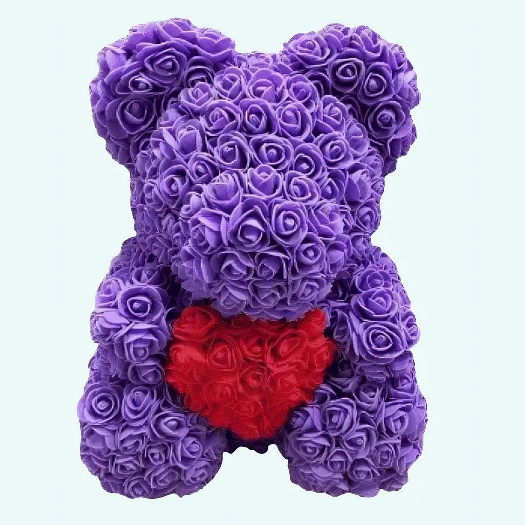 Peluche Ours Roses Violettes 3 Peluche Ours Roses Violettes