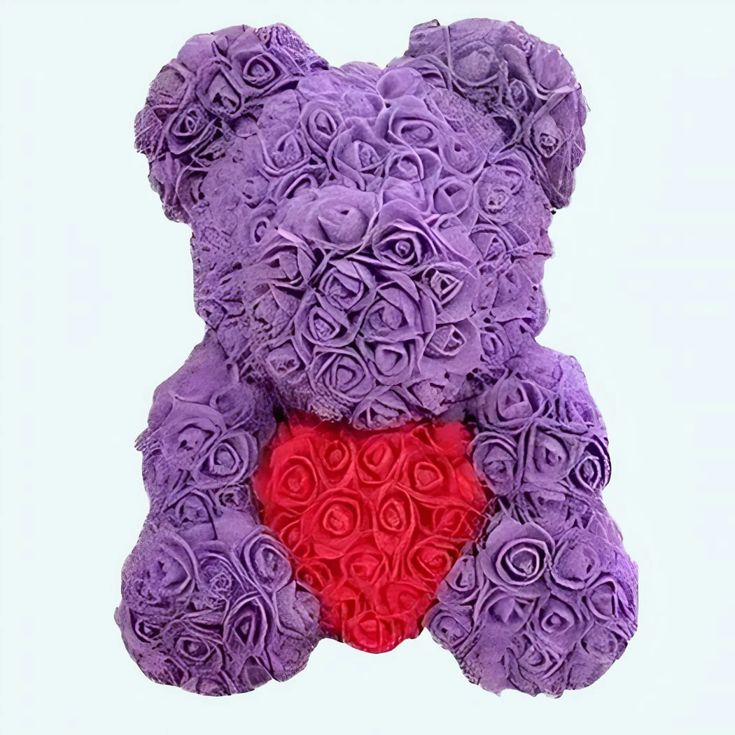 Peluche Ours Roses Violettes Coffret Collector 3 Peluche Ours Roses Violettes Coffret Collector