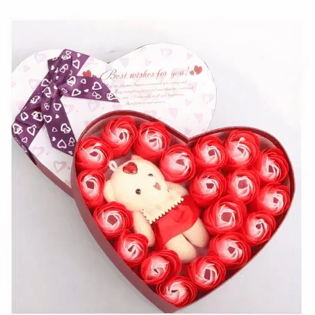 Peluche Ours Rouge Coffret Amour 4 Peluche Ours Rouge Coffret Amour – Image 2