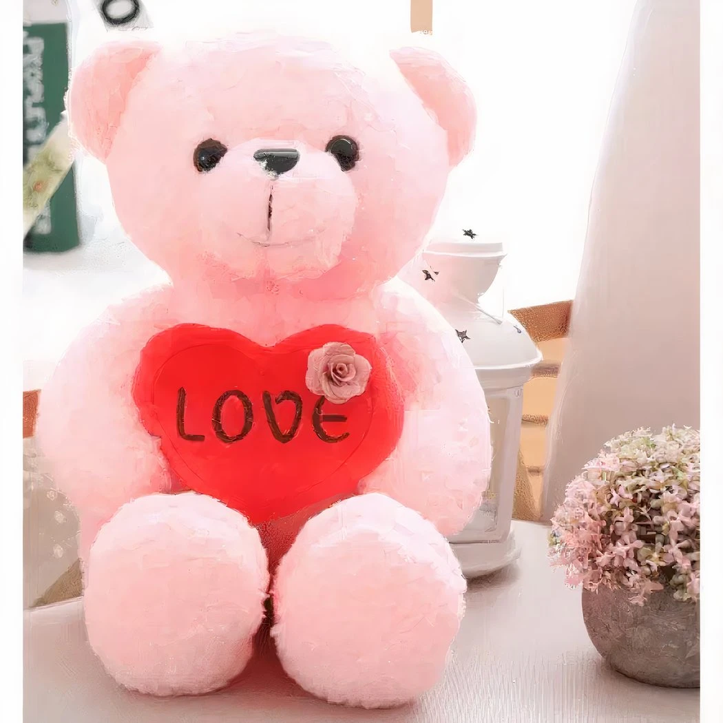 Peluche Ourson Rose Love 7 Peluche Ourson Rose Love – Image 6