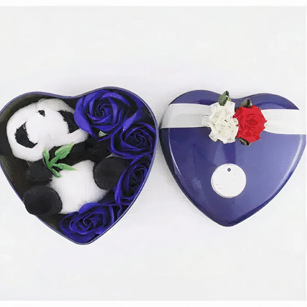 Peluche Panda Coffret Bleu Saint Valentin 4 Peluche Panda Coffret Bleu Saint Valentin – Image 2