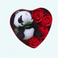 Peluche Panda Coffret Rouge Saint Valentin
