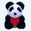 Peluche Panda Rose Rouge