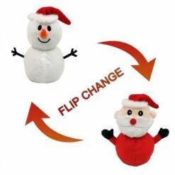 Peluche Réversible Bonhomme De Neige – Père Noël 11 Peluche Réversible Bonhomme De Neige – Père Noël -Ma Pleuche Soldes IMG Peluche reversible bonhomme de neige