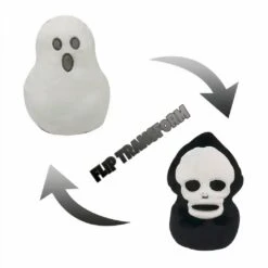 Peluche Réversible Fantôme Tête De Mort -Ma Pleuche Soldes IMG Peluche reversible fantome tete de mort Peluche Halloween Trange
