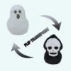 Peluche Réversible Fantôme Tête De Mort -Ma Pleuche Soldes IMG Peluche reversible fantome tete de mort Peluche Halloween 1