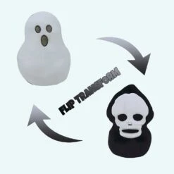 Peluche Réversible Fantôme Tête De Mort