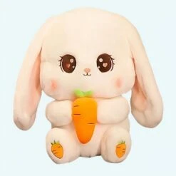 Peluche Lapin Tenant Une Carotte