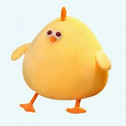 Peluche Coussin Jaune Poussin