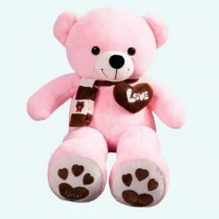 Peluche Ours Rose Pleine D’amour