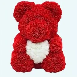 Peluche Ours Roses Rouges