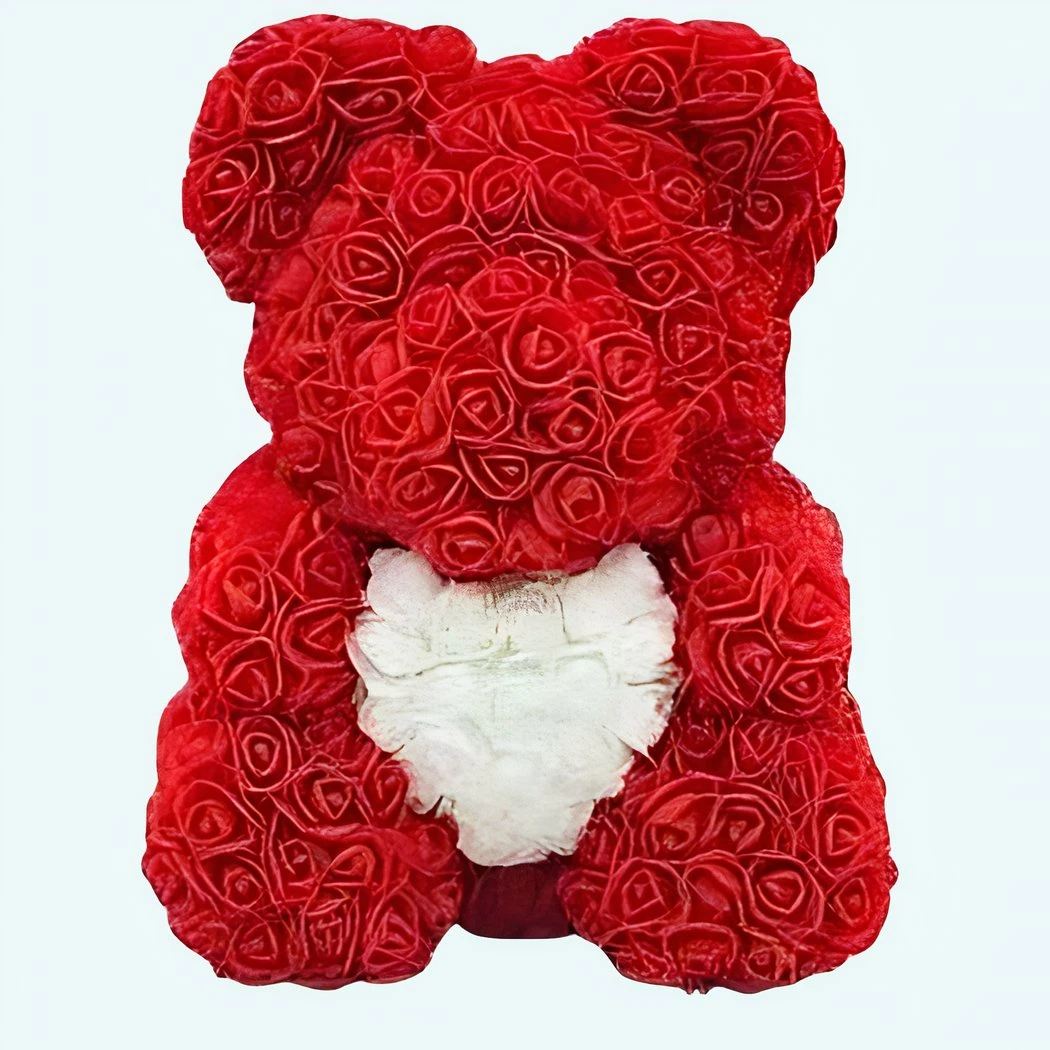 Peluche Ours Roses Rouges 3 Peluche Ours Roses Rouges