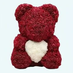 Peluche Ours Roses Violines Coffret Collector