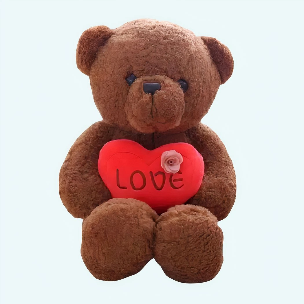 Peluche Ourson Brun Love 3 Peluche Ourson Brun Love
