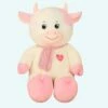 Peluche Vache Géante Blanche Rose 2 Peluche Vache Géante Blanche Rose -Ma Pleuche Soldes IMG Peluche vache geante blanche rose 1