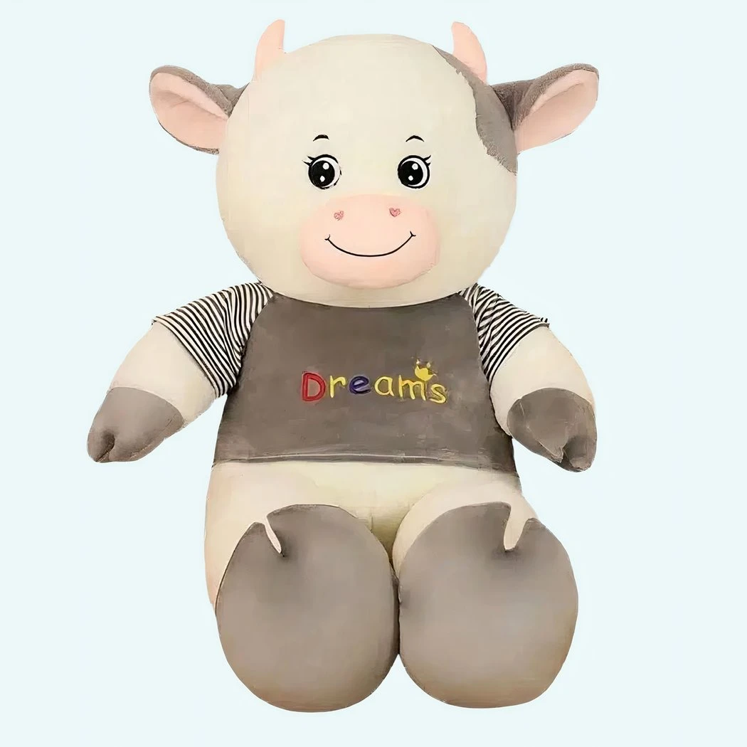 Peluche Vache Géante Tenue Grise 3 Peluche Vache Géante Tenue Grise