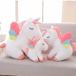Peluche Licorne Blanche Arc-en-ciel 9 Peluche Licorne Blanche Arc-en-ciel -Ma Pleuche Soldes IMG peluche bleue arc ciel 1