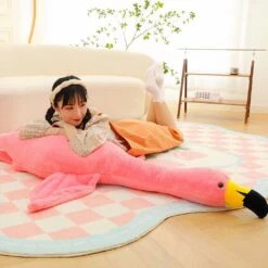 Peluche Géante Flamant Rose Ou Blanc 22 Peluche Géante Flamant Rose Ou Blanc -Ma Pleuche Soldes IMG peluche geante flamant rose 6